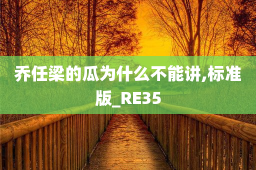 乔任梁的瓜为什么不能讲,标准版_RE35