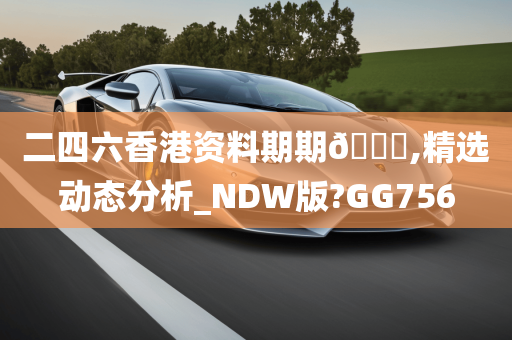 二四六香港资料期期🀄,精选动态分析_NDW版?GG756