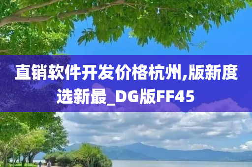 直销软件开发价格杭州,版新度选新最_DG版FF45