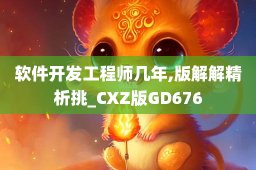 软件开发工程师几年,版解解精析挑_CXZ版GD676