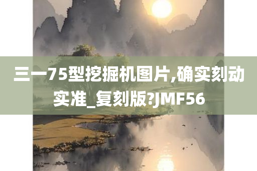 三一75型挖掘机图片,确实刻动实准_复刻版?JMF56