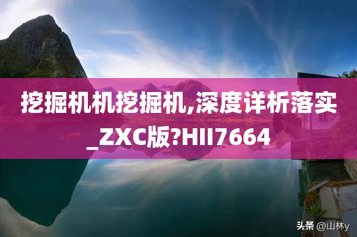 挖掘机机挖掘机,深度详析落实_ZXC版?HII7664