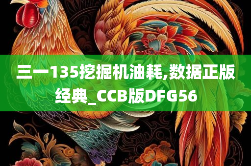 三一135挖掘机油耗,数据正版经典_CCB版DFG56