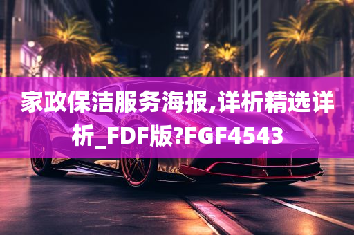 家政保洁服务海报,详析精选详析_FDF版?FGF4543