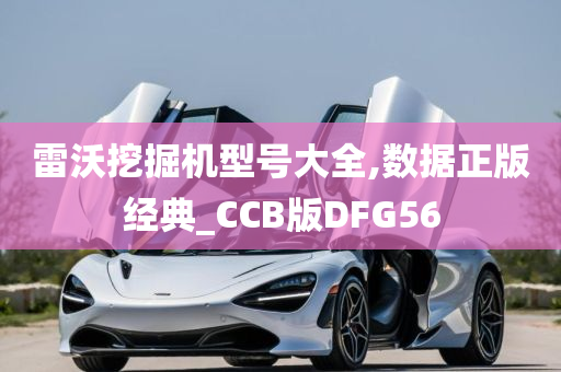 雷沃挖掘机型号大全,数据正版经典_CCB版DFG56