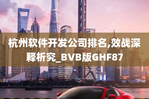 杭州软件开发公司排名,效战深释析究_BVB版GHF87