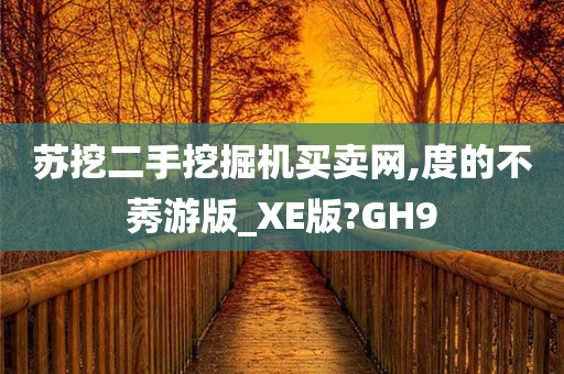 苏挖二手挖掘机买卖网,度的不莠游版_XE版?GH9