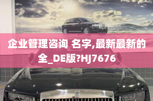 企业管理咨询 名字,最新最新的全_DE版?HJ7676