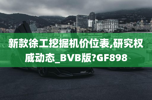 新款徐工挖掘机价位表,研究权威动态_BVB版?GF898