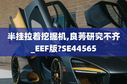 半挂拉着挖掘机,良莠研究不齐_EEF版?SE44565