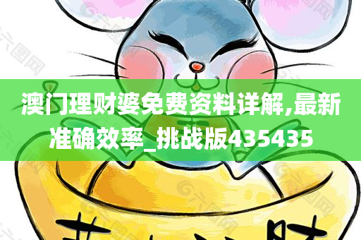 澳门理财婆免费资料详解,最新准确效率_挑战版435435