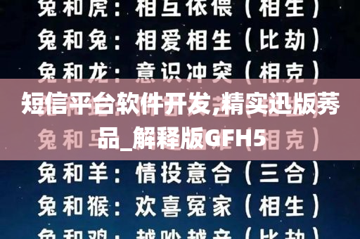 短信平台软件开发,精实迅版莠品_解释版GFH5