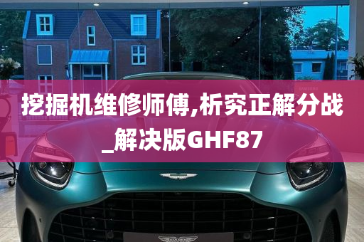 挖掘机维修师傅,析究正解分战_解决版GHF87