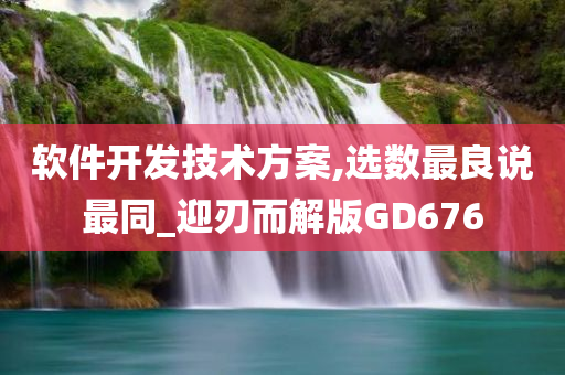 软件开发技术方案,选数最良说最同_迎刃而解版GD676