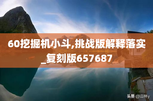 60挖掘机小斗,挑战版解释落实_复刻版657687