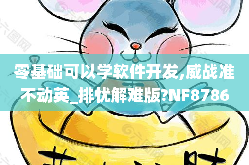 零基础可以学软件开发,威战准不动英_排忧解难版?NF8786