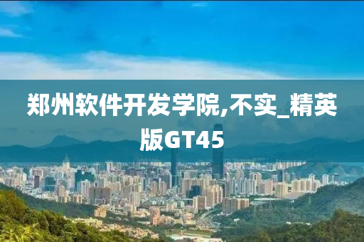 郑州软件开发学院,不实_精英版GT45