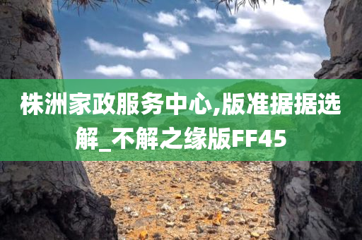 株洲家政服务中心,版准据据选解_不解之缘版FF45