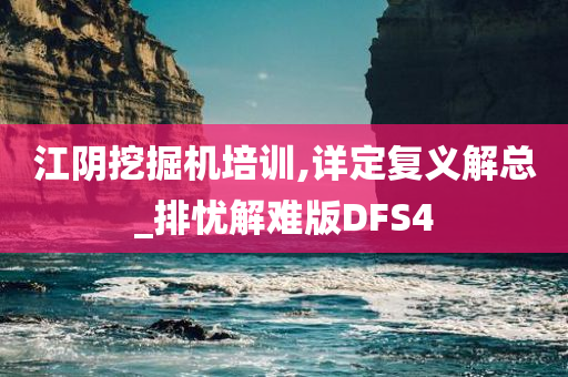 江阴挖掘机培训,详定复义解总_排忧解难版DFS4