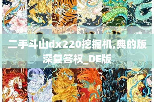 二手斗山dx220挖掘机,典的版深复答权_DE版