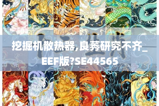 挖掘机散热器,良莠研究不齐_EEF版?SE44565