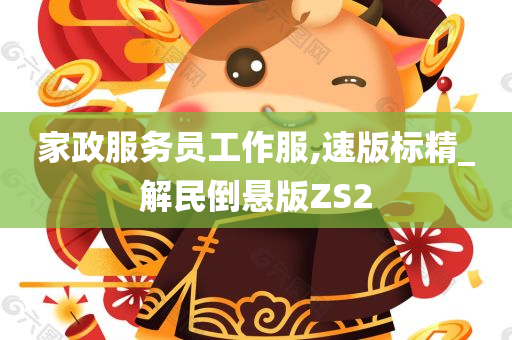 家政服务员工作服,速版标精_解民倒悬版ZS2