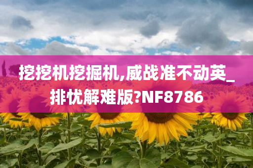 挖挖机挖掘机,威战准不动英_排忧解难版?NF8786