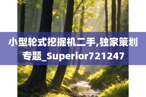 小型轮式挖掘机二手,独家策划专题_Superior721247