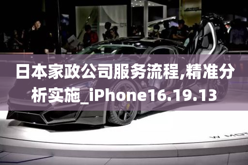 日本家政公司服务流程,精准分析实施_iPhone16.19.13