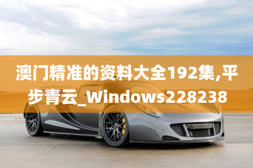 澳门精准的资料大全192集,平步青云_Windows228238