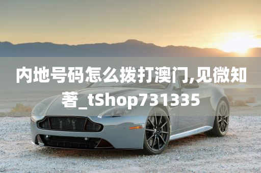 内地号码怎么拨打澳门,见微知著_tShop731335