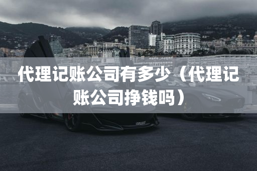 代理记账公司有多少（代理记账公司挣钱吗）