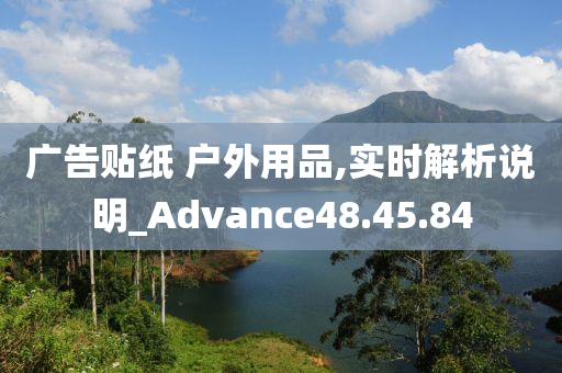 广告贴纸 户外用品,实时解析说明_Advance48.45.84