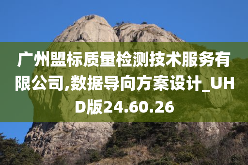 广州盟标质量检测技术服务有限公司,数据导向方案设计_UHD版24.60.26