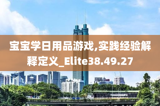 宝宝学日用品游戏,实践经验解释定义_Elite38.49.27