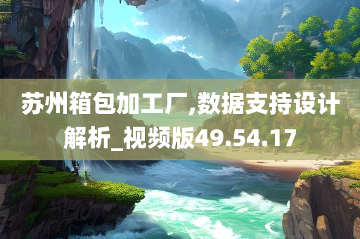 苏州箱包加工厂,数据支持设计解析_视频版49.54.17