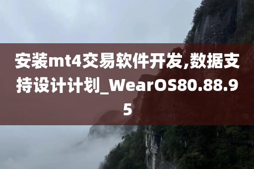 安装mt4交易软件开发,数据支持设计计划_WearOS80.88.95