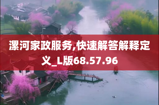 漯河家政服务,快速解答解释定义_L版68.57.96