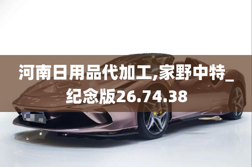 河南日用品代加工,家野中特_纪念版26.74.38