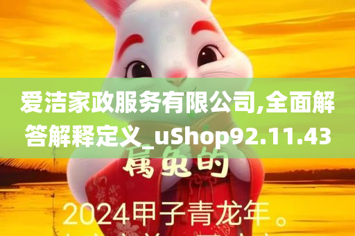 爱洁家政服务有限公司,全面解答解释定义_uShop92.11.43