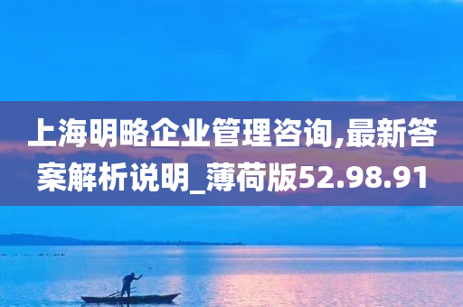 上海明略企业管理咨询,最新答案解析说明_薄荷版52.98.91