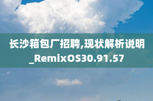 长沙箱包厂招聘,现状解析说明_RemixOS30.91.57