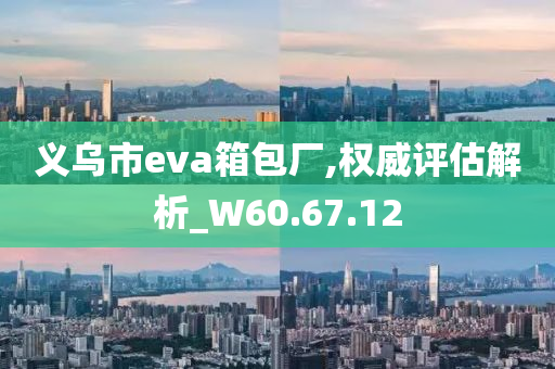 义乌市eva箱包厂,权威评估解析_W60.67.12