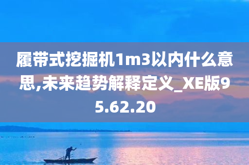 履带式挖掘机1m3以内什么意思,未来趋势解释定义_XE版95.62.20