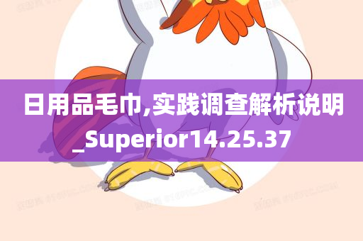 日用品毛巾,实践调查解析说明_Superior14.25.37