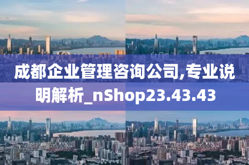 成都企业管理咨询公司,专业说明解析_nShop23.43.43