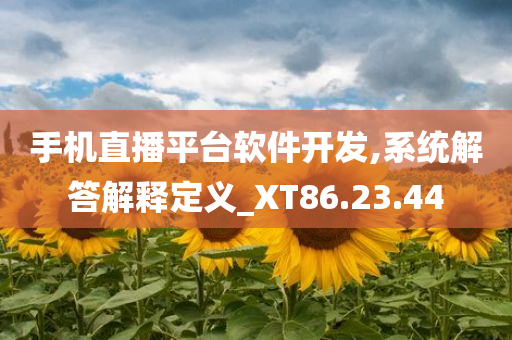 手机直播平台软件开发,系统解答解释定义_XT86.23.44