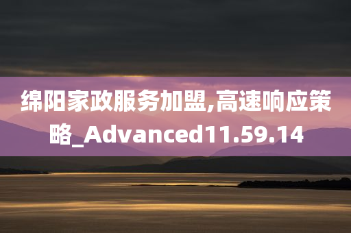 绵阳家政服务加盟,高速响应策略_Advanced11.59.14